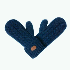 Moufles Chocolat chaud Bleu marine - Enfant