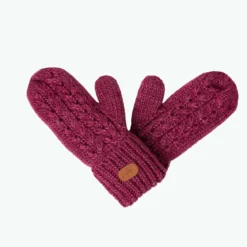 Moufles Chocolat chaud Violet - Enfant