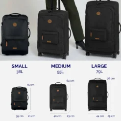 Valise souple 4 roues Large Cagliari
