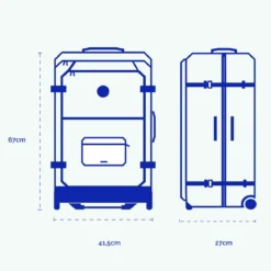 Valise souple 2 roues medium Reykjavik